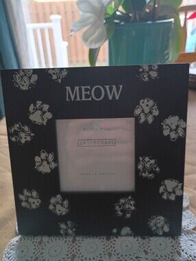 Cat Frame, "Meow", 3 1/2 X 3 1/2, Lasercraft, NWT